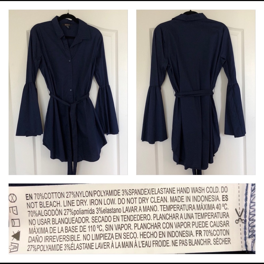 Navy Blue Blouse
